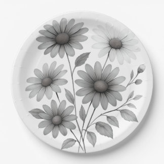 Paper Plates - Daisy Design - Corrine & Co