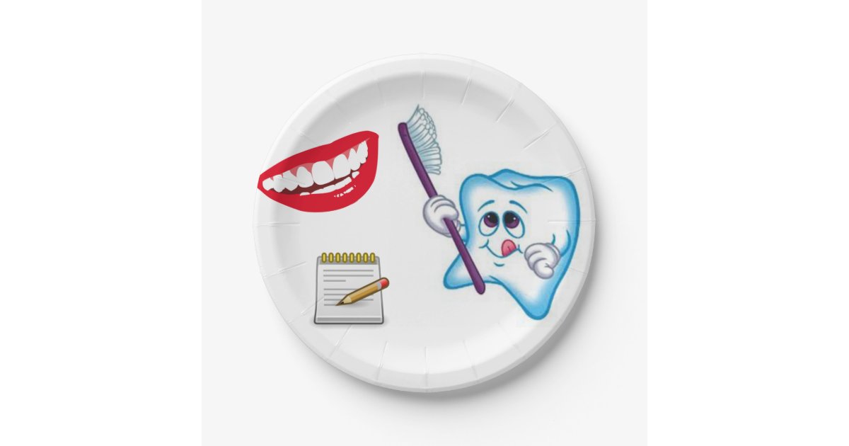 Paper Plates Dentist Zazzle