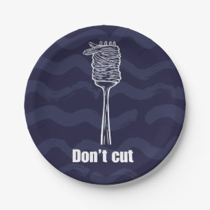 Paper Plates - Don't Cut – Spaghetti Humor