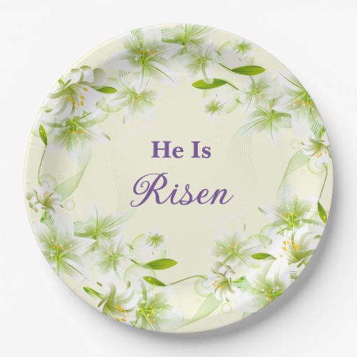 Paper Plates_Easter Lilies  Paper Plates