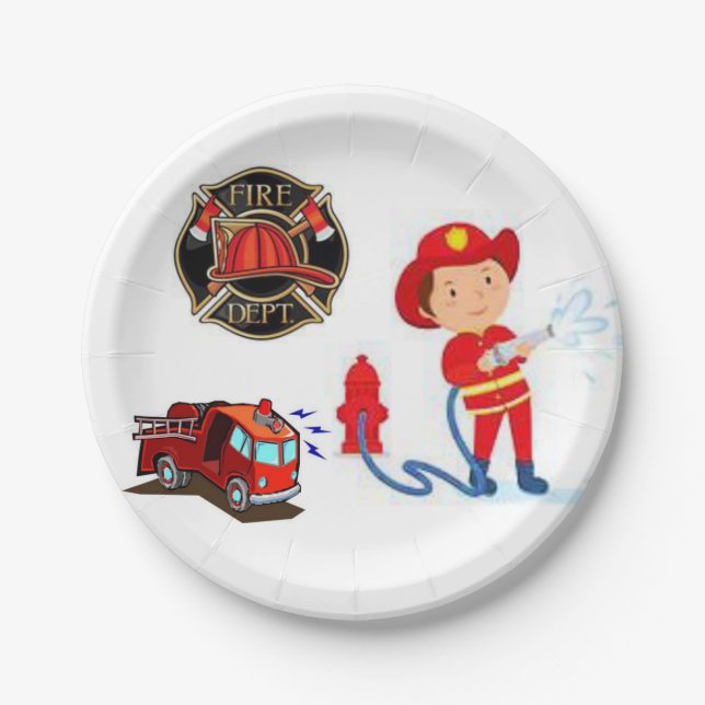 Paper Plates Fireman (Front)