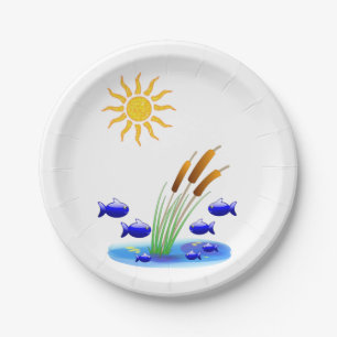 Paper plates Fish