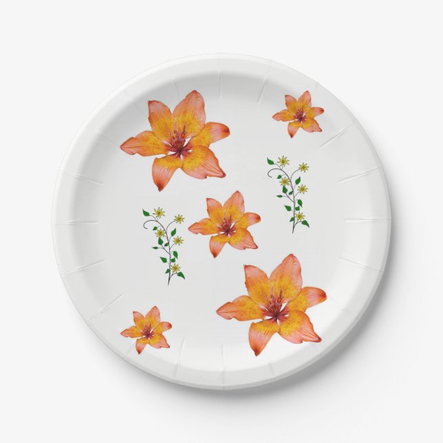 Paper plates Floral (Front)