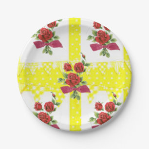 Paper plates Floral