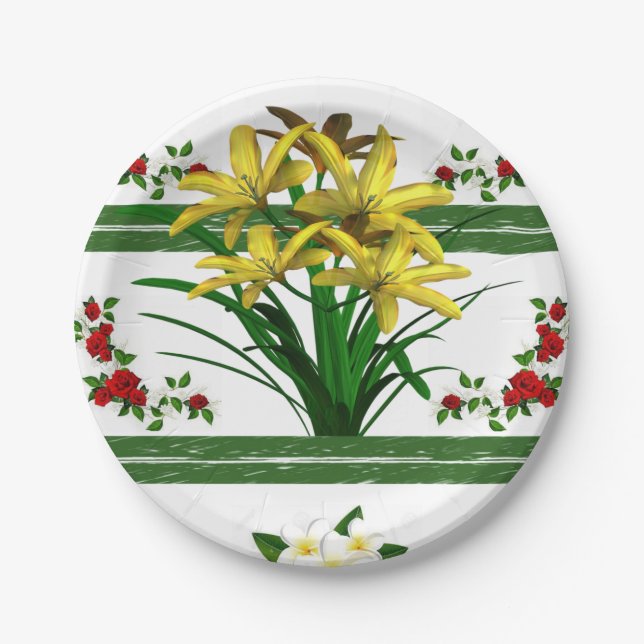 Paper plates Floral (Front)