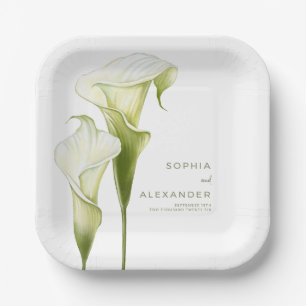 Paper Plates for a Modern Wedding.