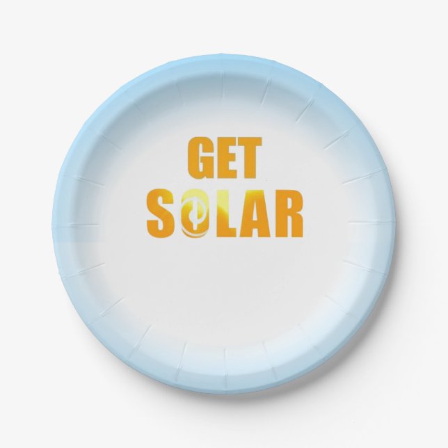 Paper Plates Get Solar Quote Solar Energy (Front)