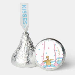 Paper Plates "Gold Flamingo Baby & Mommy" Hershey®'s Kisses®
