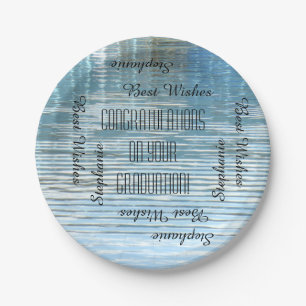 Paper Plates, Graduation Party Repeating Names Plates