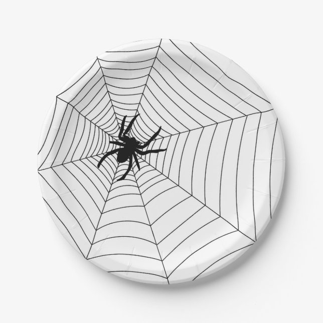 Paper Plates - Halloween Party Spiderweb (Front)