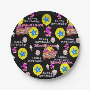 Paper Plates, Happy 5th Birthday #5 Balloons Paper Plates