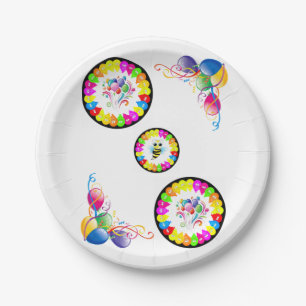Paper Plates, Happy Birthday Balloons Plates