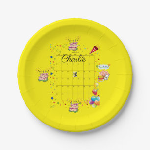 Paper Plates, Happy Birthday January 2022  Plates
