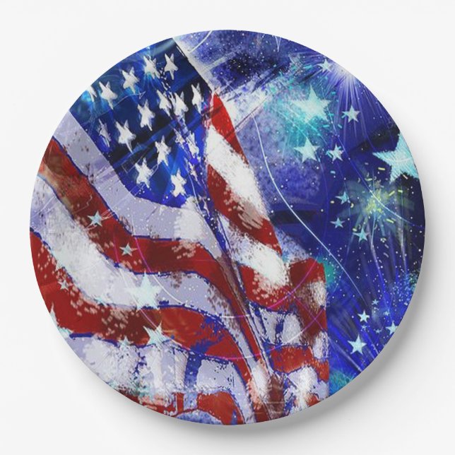 Paper Plates/Independence Day Plates (Front)