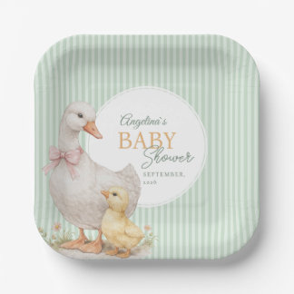 Paper Plates Mother Goose and Gosling.