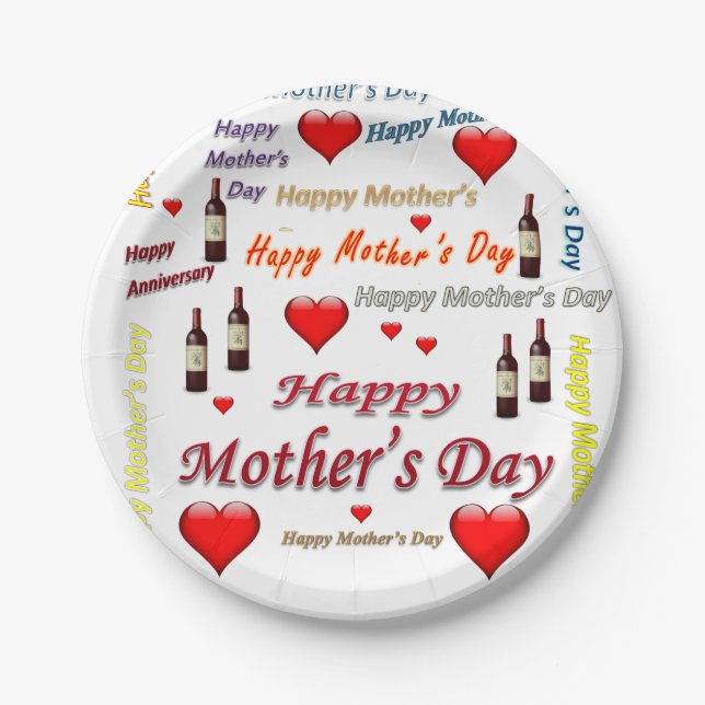 Paper plates Mother's Day (Front)