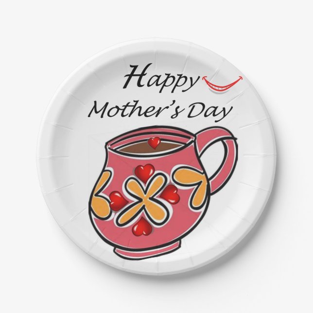Paper plates Mother's Day (Front)