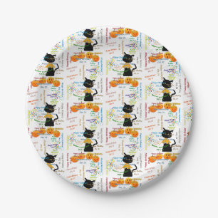 Paper Plates October, 31 Birthday