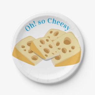 Paper Plates, Oh! So Cheesy Cheese  Plates