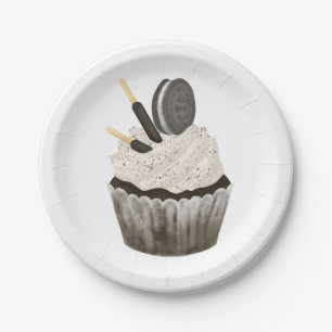 Paper Plates, Oreo Birthday Cupcake  Plates