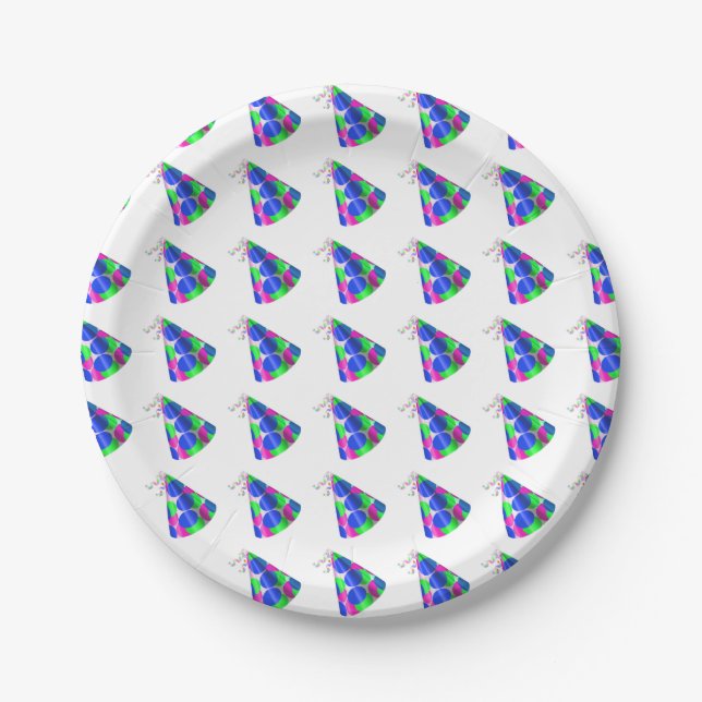 Paper Plates/Party Hats Plates (Front)