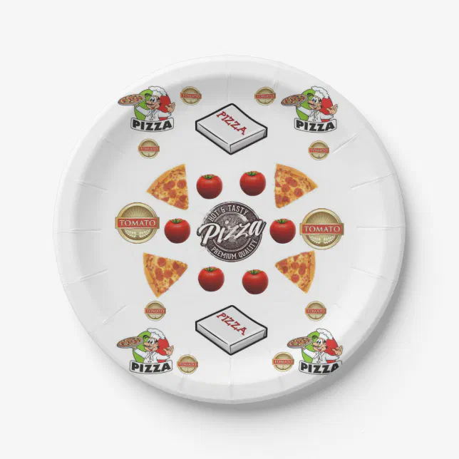 Paper Plates Pizza Zazzle