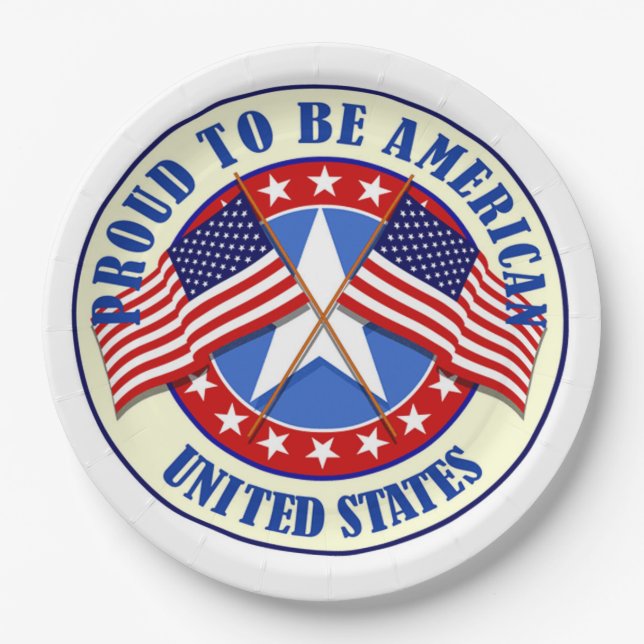 Paper Plates/Proud to be American Plates (Front)