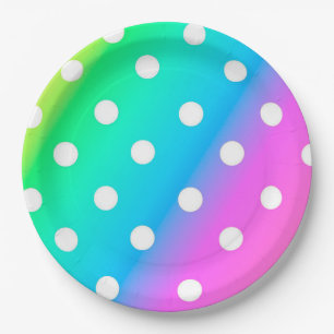 Paper Plates/Rainbow and Polka Dots Plates