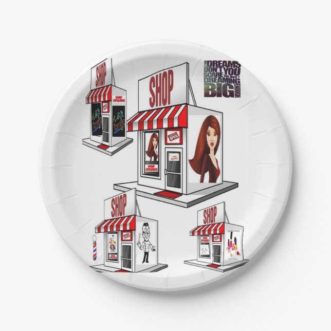 Paper plates Salon (Front)