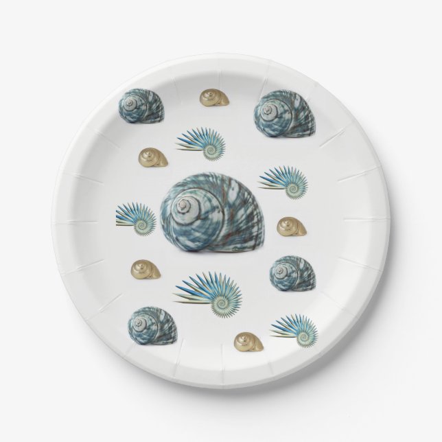 Paper plates Seashells (Front)