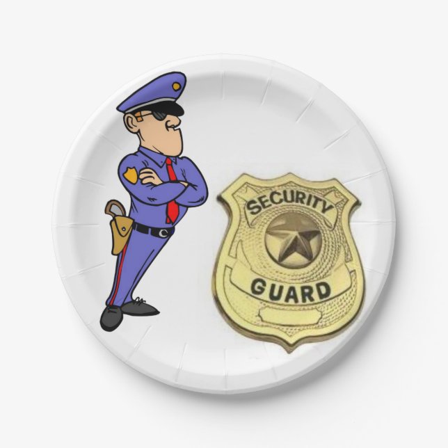 Paper Plates Security Guard (Front)