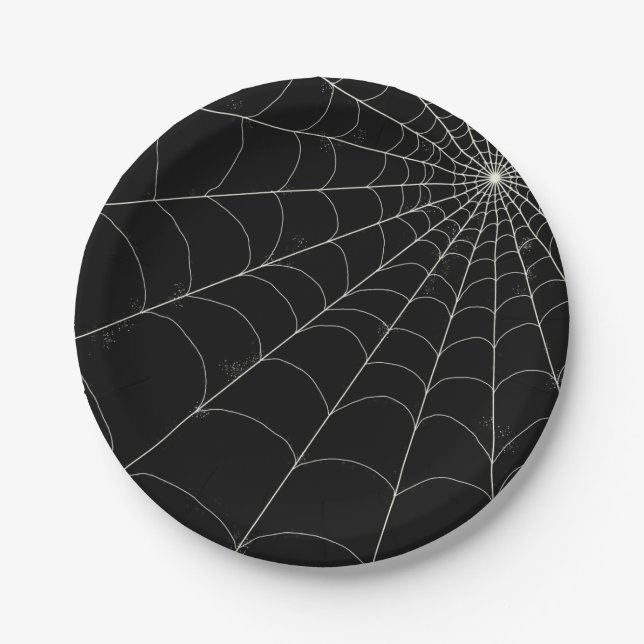 Paper Plates - Spiderweb + Custom Colors (Front)