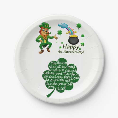 Paper plates St Patricks Day