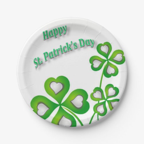 Paper plates St Patricks Day