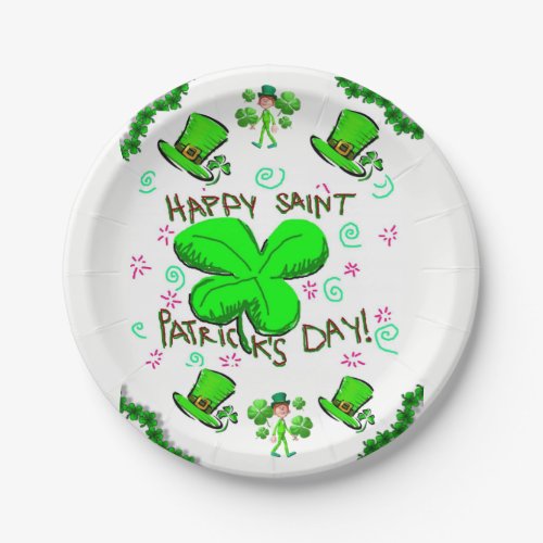 Paper plates St Patricks Day