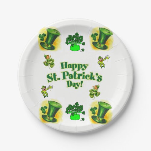 Paper plates St Patricks Day