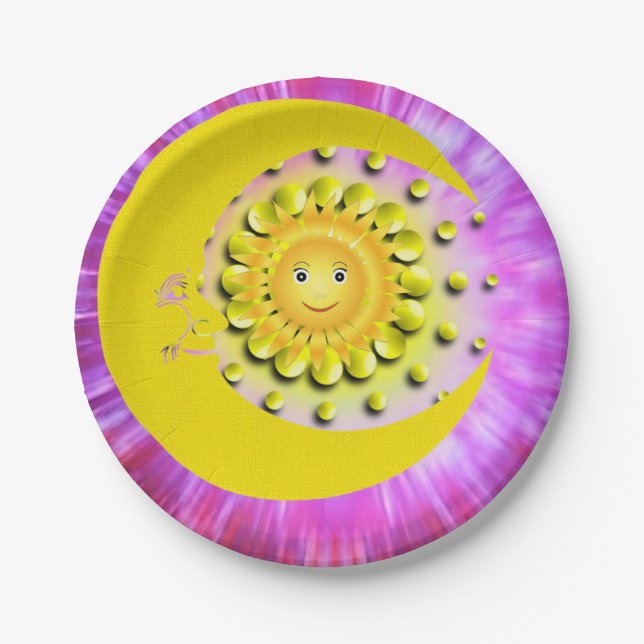 Paper Plates, Sun Moon Plates (Front)