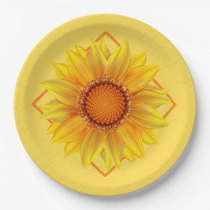 Paper Plates-Sunflower Plates