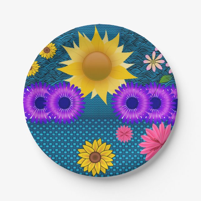 Paper plates Sunflowers (Front)