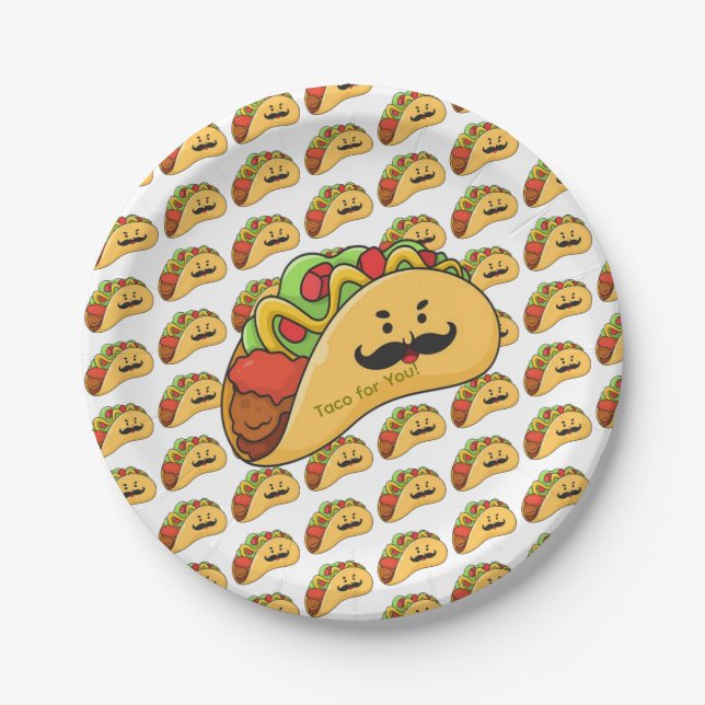 Paper Plates,  Tacos for You! Plates (Front)
