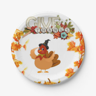 Paper plates Thanksgiving