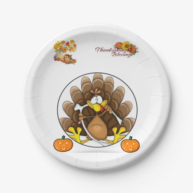 Paper plates Thanksgiving (Front)
