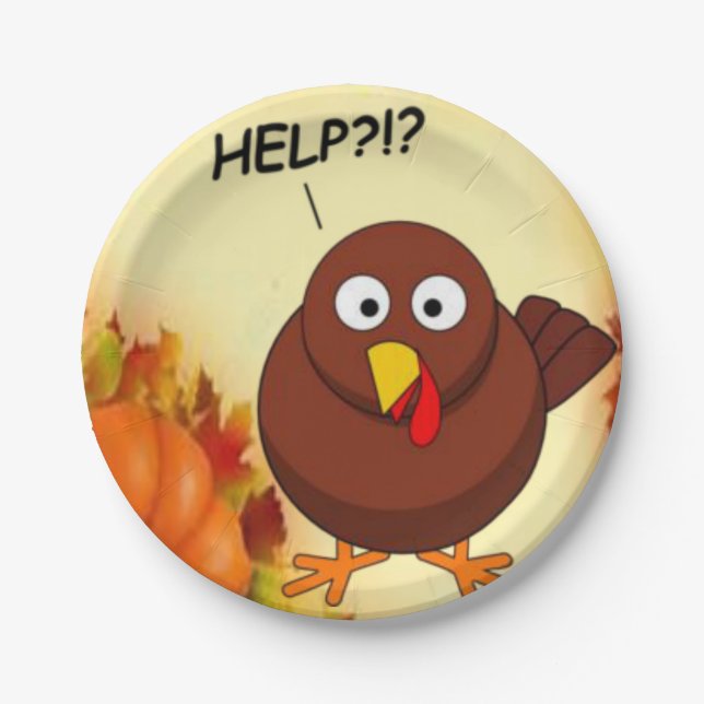 Paper plates Thanksgiving (Front)