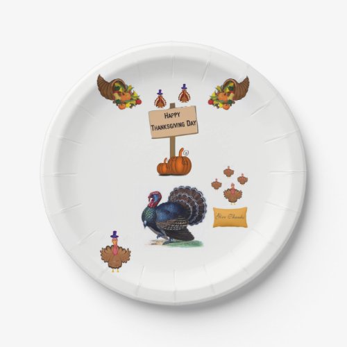 Paper plates Thanskgiving