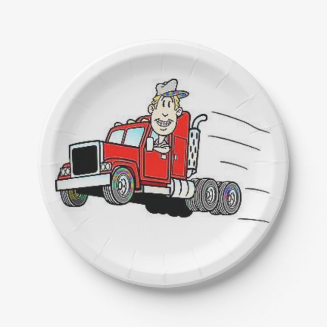 Paper plates Truck Driver (Front)