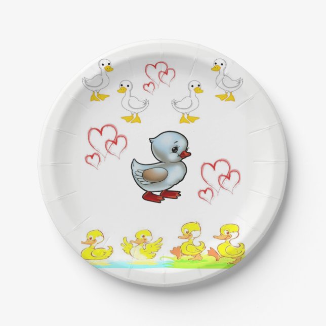 Paper plates Valentine's (Front)