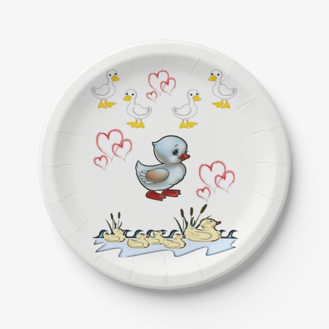 Paper plates Valentine's (Front)