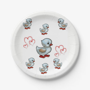 Paper plates Valentine's