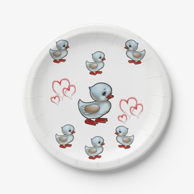 Paper plates Valentine's (Front)