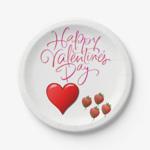 Paper plates Valentine's
